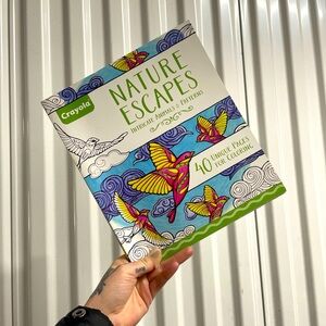 NEW Crayola unused Nature Escapes Coloring Book